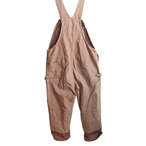 Carhartt Mens Vintage Bib Overalls 40x32 Cotton Mexico Double Knee R41BRN Farm - Picture 2 of 8